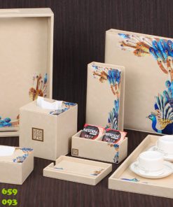 Bộ đồ da dùng trong phòng khách sạn 11