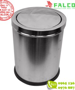 Thùng rác inox nắp lật