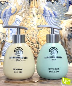 Bình đựng dầu gội sữa tắm khách sạn gốm sứ cao cấp