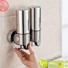 Hộp đựng dầu gội sữa tắm khách sạn gắn tường đôi inox 304 cao cấp