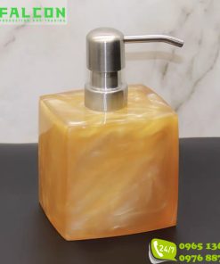 Bình Bình đựng dầu gội sữa tắm khách sạn nhựa mica màu vàng đậm
