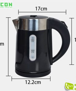 Ấm siêu tốc khách sạn 0,6 lít màu đen