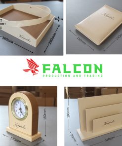 Bộ đồ tiện nghi bọc da PU in logo khách sạn theo yêu cầu