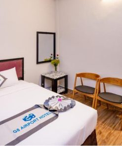 Bộ chăn ga khách sạn in ấn logo