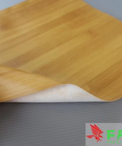 Mẫu da PU hoa tiết vân tre vàng tự nhiên