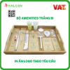 Bộ amenities trắng sứ được Falcon cung cấp bao gồm 8 món