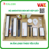 Bộ đồ tiêu hao khách sạn đen mờ 8 món đóng hộp giấy cao cấp
