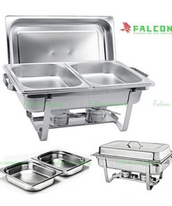 Nồi hâm buffet 2 ngăn chữ nhật cao cấp dành cho khách sạn