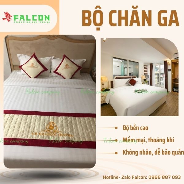 Chăn ga cao cấp dành cho khách sạn.