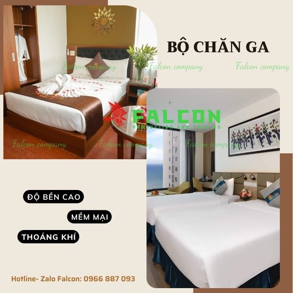 Chăn ga cao cấp dành cho khách sạn.