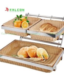 Kệ bánh mì 2 tầng dành cho nhà hàng, khách sạn